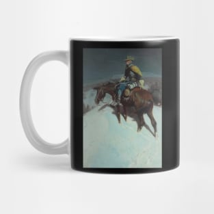 Lone Rider At Night - Vintage Western American Art Mug